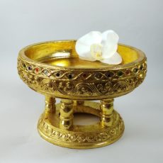 Тайская традиционная подставка (золотая) / Lanna Kantok Tray 5.5" (Gold)
