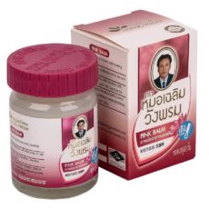 Розовый (охлаждающий) тайский бальзам от Wangprom Herb 50 гр (набор 6 шт) / Wangprom Herb Pink Balm, 50 g. (set 6 pcs)