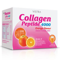 Коллаген vistra 4000mg 10 пакетиков со вкусом апельсина / Collagen vistra 4000mg 10 sachets, orange flavor
