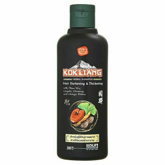 Шампунь для тёмных волос Kokliang 200 мл*6шт / Kokliang Hair Darkening and Thick Shampoo 200ml*6pcs