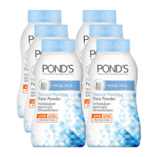 Матирующая пудра-тальк для лица набор 6 шт / POND'S Angel Face Natural Mattifying Face Powder 1 set – 6 pcs