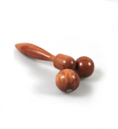 Деревянный Роликовый массажер для ног и тела малый / OTOP Wooden massager for foot and body small