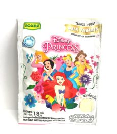 Молочные конфеты для детей с кальцием Roscela Disney Princess Белые 18 грамм / Roscela Disney Princess White Milk Tablet 18 g