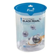Тканевая маска с Йогуртом и Жемчугом 35 мл *10 шт  / Moods Yogurt Black Pearl 35 ml x 10pcs