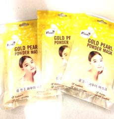 Маска GOLD PEARL POWDER MASK Moods набор 10 шт / Moods GOLD PEARL POWDER MASK 1 set – 10 pcs