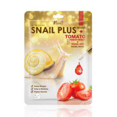 MOODS SNAIL PLUS SERIES ТОМАТНАЯ МАСКА ДЛЯ ЛИЦА * 10шт / MOODS SNAIL PLUS SERIES TOMATO FACIAL MASK *10pcs