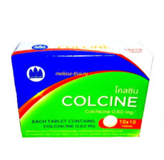 Колхицин средство  от подагры, 10 табл / Colcine,  10 tabl