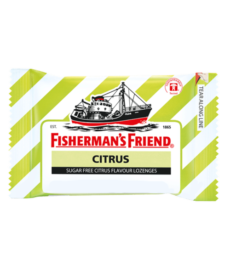 Пастилки Fisherman's Friend со вкусом цитрусовых 25г / Fisherman's Friend Citrus Flavour Lozenges 25g