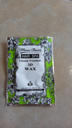 Маска одноминутка от выпадения  волос More Than тестер 30 мл /  More Than Hair SPA Vitamin Treatment 3D Wax 30 ml