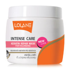 Маска для волос Lolane Intense Care Keratin Repair для придания объема, 200 мл. / Lolane Intense Care Keratin Repair Hair Mask For Volumizing , 200 ml.