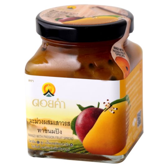 Джем с манго и маракуйей 220 гр / Doi Kham Mango with Passion Fruit Spread Jam 220g.