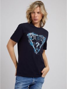 Рубашка с эффектом брызг костюма Guess./Costume Guess Splatter Effect Shirt.