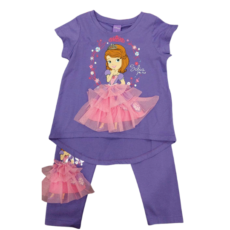хлопковый костюм для девочек Disney Принцесса София / cotton costume for girls Disney Princess Sofia