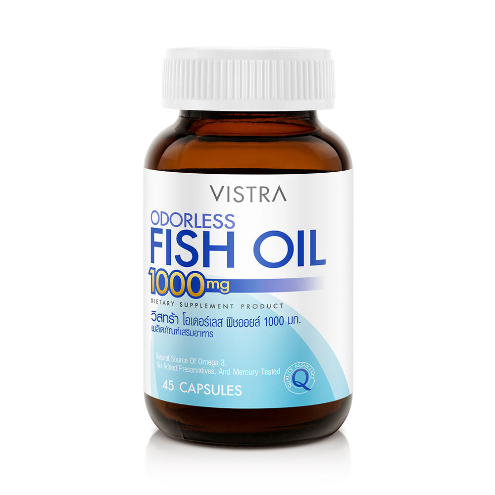 VISTRA РЫБИЙ ЖИР БЕЗ ЗАПАХА 1000 MG (BOT-45 CAPS)/VISTRA ODORLESS FISH OIL 1000 MG (BOT-45 CAPSULES).