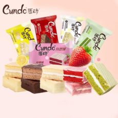 Слоеный пирог Cundo со вкусом клубники 30 г./Cundo Layer Cake Strawberry Flavor 30 g.