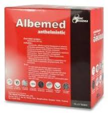 Продукт для здоровья Albemed антигельминтный 10 шт. x 6 таблеток / Health Product Albemed anthelmintic 10 pcs x 6 tablets