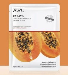 Zozu Тканевая маска для лица с экстрактом папайи / Zozu Papaya Collagen Sheet Tissues Mask