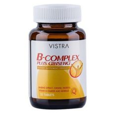 Комлекс с витамиными плюс женьшень, 30 табл / Health Product VISTRA B Complex plus Ginseng (30).