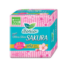 Салфетка гигиеническая Laurier Super Ultra Slim Sakura 22,5см 20 шт. / Sanitary Napkin Laurier Super Ultra Slim Sakura 22.5cm 20 pcs.