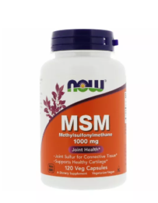 Сейчас МСМ Метилсульфонилметан 1000 мг 120 капсул. / Now MSM Methylsulfonylmethane 1,000 mg 120 capsules.