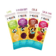 I-KIDS МЕДОВЫЕ КОНФЕТЫ С БУЗИНОЙ 1 ШТ. / I-KIDS HONEY ELDERBERRY POPS 1 PCS