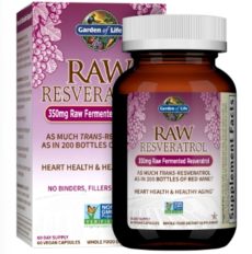 Garden of Life Сердце Ресвератрол 350 мг 60 капсул / Garden of Life Heart Resveratrol 350mg 60 Capsules