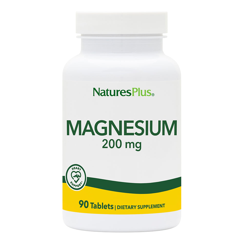 Натурс Плюс Магний 200 мг 90 таблеток / Natures Plus Magnesium 200 mg 90 Tablets