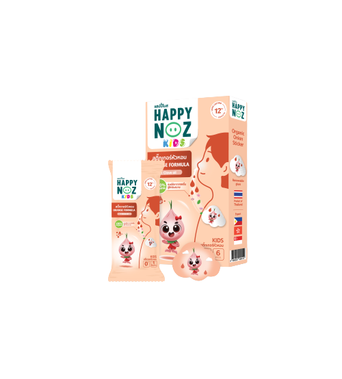 Пластырь от заложенности носа с гвоздикой / Happy Noz Orange Onion Stickers (6 pieces/box)
