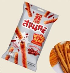 Чао Суа Снэк Хрустящая свиная палочка с жареным перцем чили 22г / Chao Sua Snack Crispy Pork Stick With Roasted Chili 22g