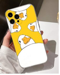 Чехол для телефона с рисунком утки из мультфильма можно использовать с iPhone15/15Plus/15Pro/15Promax Артикул: se2305201151999111/Cartoon duck pattern phone case can be used with iPhone15/15Plus/15Pro/15Promax SKU: se2305201151999111