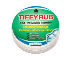 Mазь от простуды с ментолом TIFFYRUB упаковка 12 шт * 6 гр / Ointment for colds with menthol TIFFYRUB packaging 12 pcs * 6 g