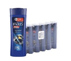 Мужской шампунь против перхоти CLEAR Black, набор 6 шампуней по 60 мл / CLEAR Black shampoo for man, set 6ps 60 ml