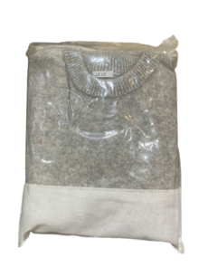 LELE Светло-серый мягкий меховой свитер / LELE Light Gray soft fur sweater