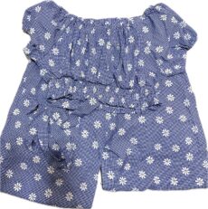 SASHIK Комплект из рубашки и брюк в клетку Daisy, синий / SASHIK Daisy Plaid Shirt and Pants Set, Blue