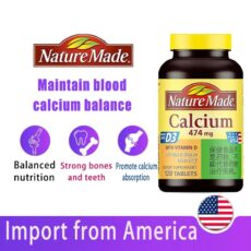 Nature Made Кальций 474 мг Витамин D3 5 мкг 480 таблеток / Nature Made Calcium 474mg Vitamin D3 5mcg 480 tablets