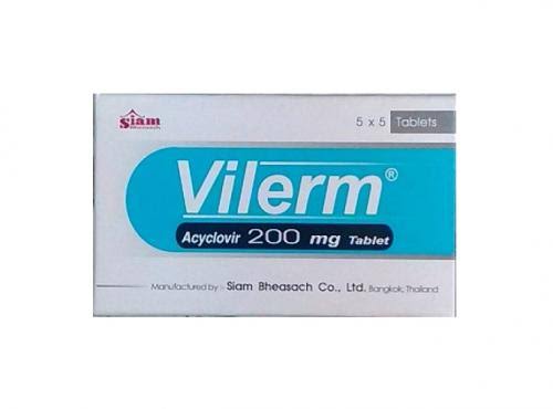 Средство от герпеса ацикловир Vilerm, 25 таб / Vilerm Acyclovir, 25 tab