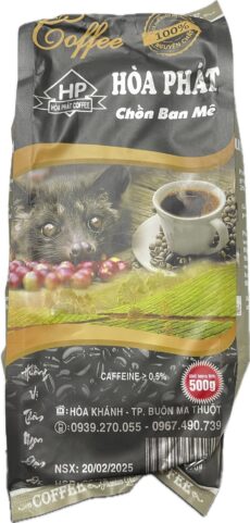 Вьетнамский кофе лювак Hoa Phat Chon Ban Me, жареный и молотый (для дрипа). / Hoa Phat Chon Ban Me Vietnamese Civet Coffee Roasted & Ground (Drip Brew)