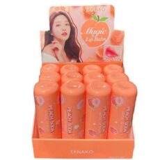Tanako Волшебный персиковый бальзам для губ 3,5 г × 12 шт. / Tanako Peach Magic Lip Balm 3.5g x 12 pcs