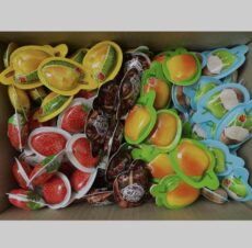 Жевательные ириски с фруктовым вкусом 150 г / Chewy fruit-flavored toffees150 g