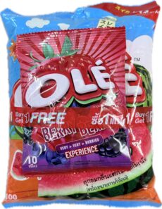 Конфеты OLE «Арбузный лимонад» 250 г. без ягод 25 г. /  OLE Watermelon Lemonade Candy 250 g. free Ole berry 25g