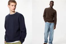 Ребристый свитер Milano с круглым вырезом, можно стирать. / Milano ribbed crew neck sweater, washable.